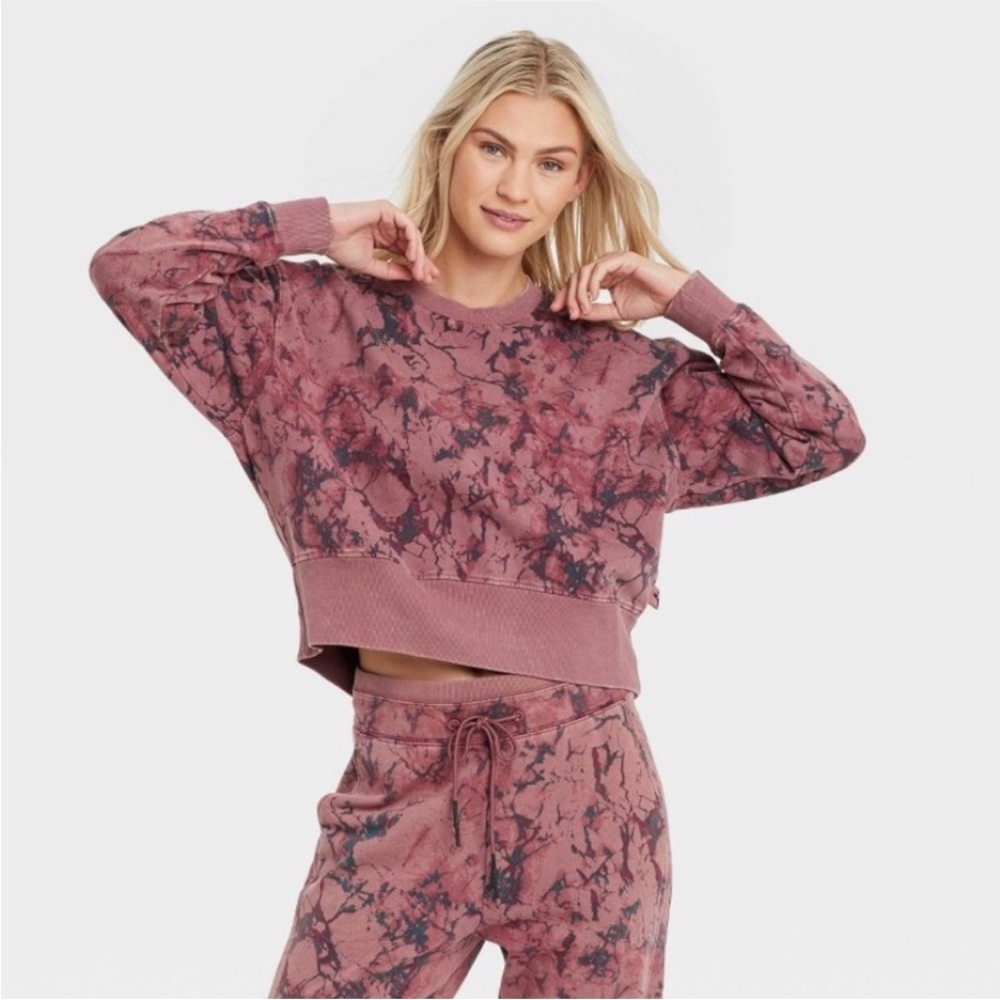 JoyLab Marbled Tie Dye‎ Sweatshirt Size M